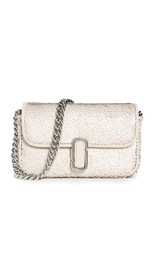 Marc Jacobs Women's The Mini Soft Shoulder Bag, Cream/Silver